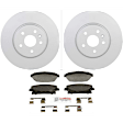 P1467251566 2-Wheel Set Front Brake Disc and Pad Kit, 300 mm QuietCast Series, Includes (1) Brake Pad Set and (2) Brake Disc