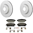 P1467531532 2-Wheel Set Front Brake Disc and Pad Kit, 321 mm QuietCast Series, Includes (1) Brake Pad Set and (2) Brake Disc