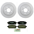 P1468251442 2-Wheel Set Rear Brake Disc and Pad Kit, 292.2 mm QuietCast Series, Includes (1) Brake Pad Set and (2) Brake Disc