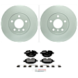 P1473151498 2-Wheel Set Rear Brake Disc and Pad Kit, 329.9 mm QuietCast Series, Includes (1) Brake Pad Set and (2) Brake Disc