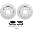 P1490161652 2-Wheel Set Rear Brake Disc and Pad Kit, 300 mm QuietCast Series, Includes (1) Brake Pad Set and (2) Brake Disc