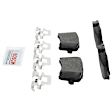 P1547141495 2-Wheel Set Rear Brake Disc and Pad Kit, 355.8 mm QuietCast Series, Includes (1) Brake Pad Set and (2) Brake Disc