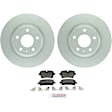 P1547141522 2-Wheel Set Rear Brake Disc and Pad Kit, 299.9 mm QuietCast Series, Includes (1) Brake Pad Set and (2) Brake Disc