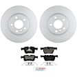 P1561151497 2-Wheel Set Front Brake Disc and Pad Kit, 327.8 mm QuietCast Series, Includes (1) Brake Pad Set and (2) Brake Disc