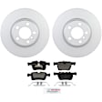 P1561151565 2-Wheel Set Front Brake Disc and Pad Kit, 330 mm QuietCast Series, Includes (1) Brake Pad Set and (2) Brake Disc