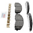 P1680200519 2-Wheel Set Front Brake Disc and Pad Kit, 346.8 mm 4WD QuietCast Series, Includes (1) Brake Pad Set and (2) Brake Disc