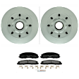 P1680201515 2-Wheel Set Front Brake Disc and Pad Kit, 347 mm RWD QuietCast Series, Includes (1) Brake Pad Set and (2) Brake Disc