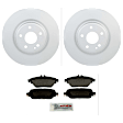 P1694361596 2-Wheel Set Front Brake Disc and Pad Kit, 320 mm QuietCast Series, Includes (1) Brake Pad Set and (2) Brake Disc