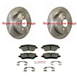 P1730201573 2-Wheel Set Front Brake Disc and Pad Kit, 278 mm QuietCast Series, Includes (1) Brake Pad Set and (2) Brake Disc