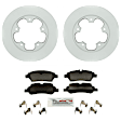 P1775201626 2-Wheel Set Rear Brake Disc and Pad Kit, 308 mm QuietCast Series, Includes (1) Brake Pad Set and (2) Brake Disc