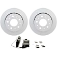 P1840161652 2-Wheel Set Rear Brake Disc and Pad Kit, 300 mm QuietCast Series, Includes (1) Brake Pad Set and (2) Brake Disc
