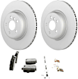 P1850531518 2-Wheel Set Rear Brake Disc and Pad Kit, 345 mm QuietCast Series, Includes (1) Brake Pad Set and (2) Brake Disc