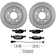 P279150069 2-Wheel Set Rear Brake Disc and Pad Kit, 300 mm QuietCast Series, Includes (1) Brake Pad Set and (2) Brake Disc
