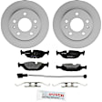 P279150074 2-Wheel Set Rear Brake Disc and Pad Kit, 283.8 mm QuietCast Series, Includes (1) Brake Pad Set and (2) Brake Disc