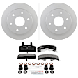 P369250536 2-Wheel Set Front Brake Disc and Pad Kit, 295 mm QuietCast Series, Includes (1) Brake Pad Set and (2) Brake Disc