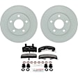 P369250539 2-Wheel Set Front Brake Disc and Pad Kit, 277.9 mm QuietCast Series, Includes (1) Brake Pad Set and (2) Brake Disc