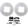 P370160159 2-Wheel Set Brake Disc and Pad Kit, 317.5 mm QuietCast Series, Includes (1) Brake Pad Set and (2) Brake Disc