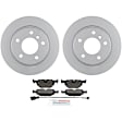 P396150064 2-Wheel Set Rear Brake Disc and Pad Kit, 280 mm QuietCast Series, Includes (1) Brake Pad Set and (2) Brake Disc