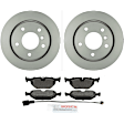 P396150109 2-Wheel Set Rear Brake Disc and Pad Kit, 276 mm QuietCast Series, Includes (1) Brake Pad Set and (2) Brake Disc