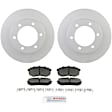 P433501222 2-Wheel Set Front Brake Disc and Pad Kit, 296.5 mm RWD QuietCast Series, Includes (1) Brake Pad Set and (2) Brake Disc