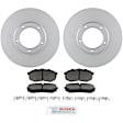 P433501230 2-Wheel Set Front Brake Disc and Pad Kit, 253.7 mm RWD QuietCast Series, Includes (1) Brake Pad Set and (2) Brake Disc