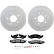 P477160138 2-Wheel Set Front Brake Disc and Pad Kit, 280 mm QuietCast Series, Includes (1) Brake Pad Set and (2) Brake Disc