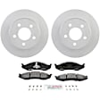 P477160148 2-Wheel Set Front Brake Disc and Pad Kit, 280.3 mm QuietCast Series, Includes (1) Brake Pad Set and (2) Brake Disc