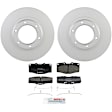 P502501252 2-Wheel Set Front Brake Disc and Pad Kit, 311.4 mm QuietCast Series, Includes (1) Brake Pad Set and (2) Brake Disc