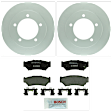 P556250725 2-Wheel Set Front Brake Disc and Pad Kit, 286.7 mm QuietCast Series, Includes (1) Brake Pad Set and (2) Brake Disc