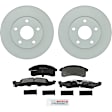P623250539 2-Wheel Set Front Brake Disc and Pad Kit, 277.9 mm QuietCast Series, Includes (1) Brake Pad Set and (2) Brake Disc