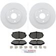 P635340879 2-Wheel Set Front Brake Disc and Pad Kit, 254.6 mm QuietCast Series, Includes (1) Brake Pad Set and (2) Brake Disc