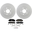P652200306 2-Wheel Set Front Brake Disc and Pad Kit, 286 mm QuietCast Series, Includes (1) Brake Pad Set and (2) Brake Disc