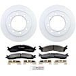 P655200380 2-Wheel Set Front Brake Disc and Pad Kit, 329 mm 4WD QuietCast Series, Includes (1) Brake Pad Set and (2) Brake Disc
