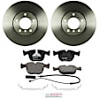 P681150115 2-Wheel Set Front Brake Disc and Pad Kit, 324 mm QuietCast Series, Includes (1) Brake Pad Set and (2) Brake Disc