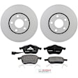 P687A140012 2-Wheel Set Front Brake Disc and Pad Kit, 288 mm QuietCast Series, Includes (1) Brake Pad Set and (2) Brake Disc