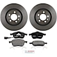 P687A531382 2-Wheel Set Brake Disc and Pad Kit, 280 mm QuietCast Series, Includes (1) Brake Pad Set and (2) Brake Disc