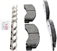 P756200312 2-Wheel Set Front Brake Disc and Pad Kit, 330.7 mm 4WD QuietCast Series, Includes (1) Brake Pad Set and (2) Brake Disc