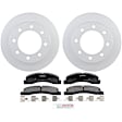 P756200368 2-Wheel Set Front Brake Disc and Pad Kit, 330.8 mm 4WD QuietCast Series, Includes (1) Brake Pad Set and (2) Brake Disc