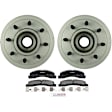 P756200374 2-Wheel Set Front Brake Disc and Pad Kit, 331 mm RWD QuietCast Series, Includes (1) Brake Pad Set and (2) Brake Disc