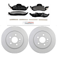 P760360930 2-Wheel Set Front Brake Disc and Pad Kit, 303 mm QuietCast Series, Includes (1) Brake Pad Set and (2) Brake Disc