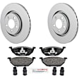 P768531384 2-Wheel Set Front Brake Disc and Pad Kit, 288 mm QuietCast Series, Includes (1) Brake Pad Set and (2) Brake Disc