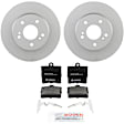 P779160203 2-Wheel Set Rear Brake Disc and Pad Kit, 278 mm QuietCast Series, Includes (1) Brake Pad Set and (2) Brake Disc