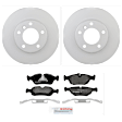 P781150056 2-Wheel Set Front Brake Disc and Pad Kit, 285.8 mm QuietCast Series, Includes (1) Brake Pad Set and (2) Brake Disc