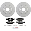 P781150122 2-Wheel Set Front Brake Disc and Pad Kit, 325 mm QuietCast Series, Includes (1) Brake Pad Set and (2) Brake Disc