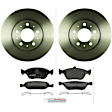 P783521347 2-Wheel Set Front Brake Disc and Pad Kit, 280.3 mm QuietCast Series, Includes (1) Brake Pad Set and (2) Brake Disc