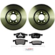 P794521350 2-Wheel Set Front Brake Disc and Pad Kit, 304.7 mm QuietCast Series, Includes (1) Brake Pad Set and (2) Brake Disc