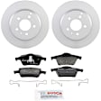P795531385 2-Wheel Set Rear Brake Disc and Pad Kit, 295.5 mm AWD QuietCast Series, Includes (1) Brake Pad Set and (2) Brake Disc