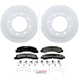 P824200312 2-Wheel Set Front Brake Disc and Pad Kit, 330.7 mm 4WD QuietCast Series, Includes (1) Brake Pad Set and (2) Brake Disc