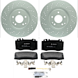 P847360972 2-Wheel Set Front Brake Disc and Pad Kit, 330 mm QuietCast Series, Includes (1) Brake Pad Set and (2) Brake Disc