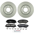 P856A160141 2-Wheel Set Front Brake Disc and Pad Kit, 280.9 mm QuietCast Series, Includes (1) Brake Pad Set and (2) Brake Disc